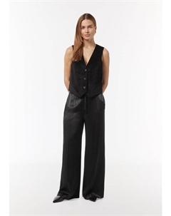 Тканевые брюки Hose lang, черный Comma,