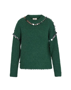 Пуловер Pullover, зеленый Izia