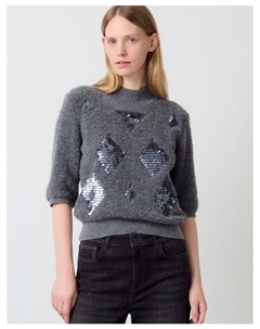 Пуловер Kurzarmpullover, серый More&more