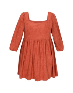 Платье до колена Plus Size Dress, цвет Chestnut Usha