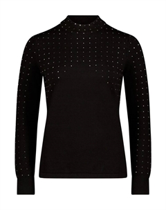 Пуловер Feinstrickpullover mit Strass, черный Betty barclay