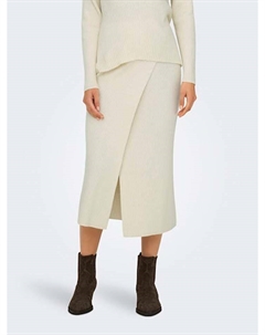 Юбка до колена Strickrock, кремовый Only