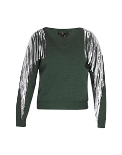 Пуловер Pullover, темно-зеленый Faina