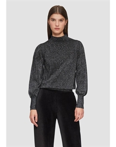 Пуловер Strickpullover langarm, черный Qs