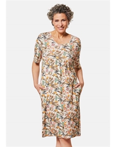 Платье до колена Druckkleid, цвет weiß/bunt/gemustert Goldner