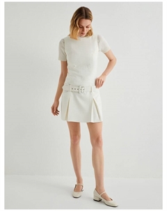 Платье до колена Kleid, цвет Weiß Karomuster Koton