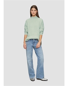 Пуловер Strickpullover langarm, зеленый Qs