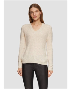 Пуловер Strickpullover langarm, бежевый S.oliver