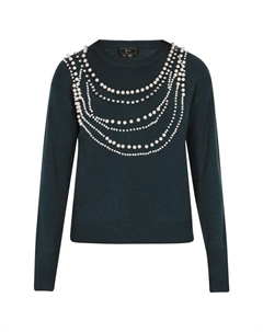 Пуловер Pullover, темно-зеленый Faina