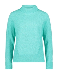 Пуловер Feinstrickpullover mit Rippenstruktur, цвет Light Turquiose Melange Betty barclay