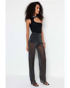 Тканевые брюки Hose, черный Trendyol