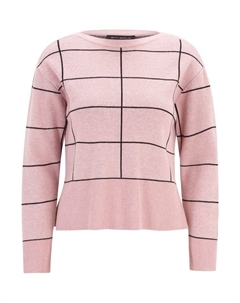 Пуловер Strickpullover langarm, цвет Patch Rosé/Black Betty barclay