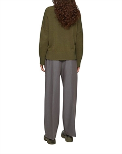 Пуловер Strickpullover langarm, оливковый Qs