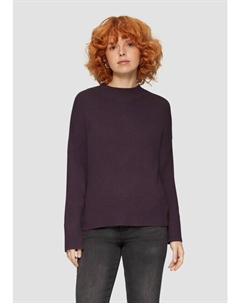Пуловер Strickpullover langarm, фиолетовый Qs