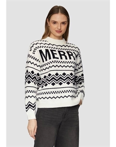 Пуловер Strickpullover langarm, черный S.oliver