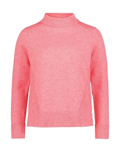 Пуловер Feinstrickpullover mit Rippenstruktur, цвет Red Melange Betty barclay