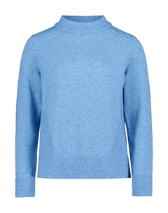 Пуловер Feinstrickpullover mit Rippenstruktur, цвет Blue Melange Betty barclay