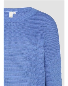 Пуловер Strickpullover langarm, синий Qs