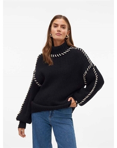 Пуловер Rollkragenpullover, черный Vero moda