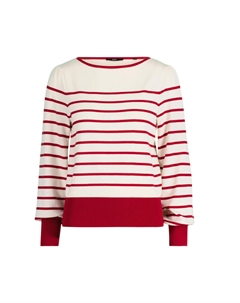 Пуловер Pullover mit Streifen, цвет Patch CreamRed Zero