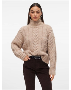 Пуловер Pullover, бежевый Vero moda