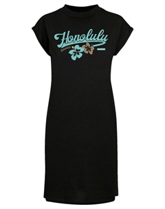 Короткое платье Short Sleeve Dress Honolulu, черный F4nt4stic