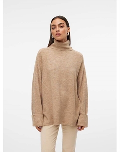 Пуловер Rollkragenpullover, бежевый Vero moda