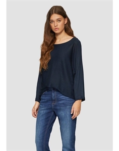 Пуловер Strickpullover 3/4 Arm, синий Qs