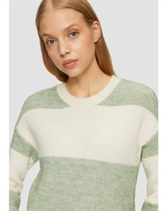 Пуловер Strickpullover langarm, зеленый Qs