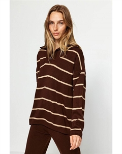 Пуловер 2tlg. Outfit, коричневый Trendyol