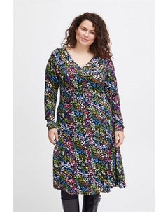 Короткое платье Jerseykleid FPDOT 20612864 Basic A-Linien-Kleid mit Raffung, розовый Fransa