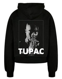 Пуловер Oversized Hoodie Tupac Shakur Praying, черный F4nt4stic