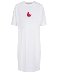 Короткое платье Oversized Kleid Ente Magenta, белый F4nt4stic