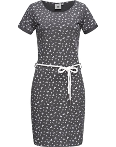 Короткое платье Sommerkleid L80022, цвет Midgrey Melange Flowers Peak time