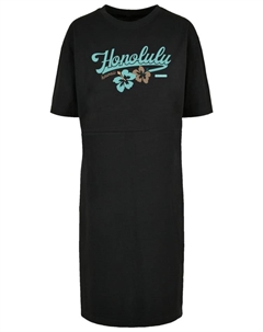 Короткое платье Oversized Kleid Honolulu, черный F4nt4stic