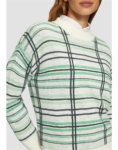 Пуловер Strickpullover langarm, зеленый S.oliver