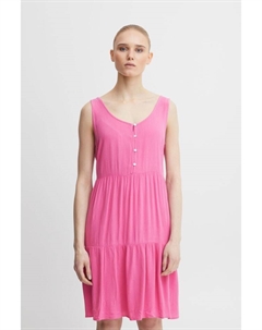 Короткое платье Blusenkleid IHMARRAKECH DR12 - 20118575 Ärmelloses Kleid mit Volants, розовый Ichi