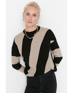 Пуловер Pullover, цвет Beige/Schwarz Trendyol