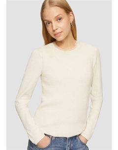 Пуловер Strickpullover kurzarm, бежевый Qs