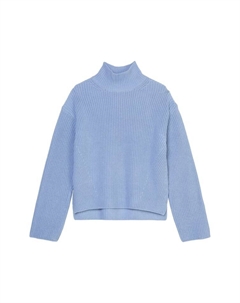 Пуловер DfC Turtleneck-Strickpullover loose, цвет fresh sky Marc o'polo