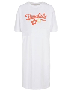 Короткое платье Oversized Kleid Honolulu, белый F4nt4stic