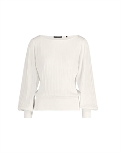 Пуловер Pullover mit Ballonärmeln, белый Zero