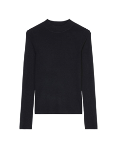 Пуловер Feinstrick-Stehkragenpullover regular, цвет deep night blue Marc o'polo