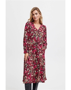 Короткое платье Blusenkleid FRKIKI DR 2 20612664 Modisches Midikleid mit Muster, розовый Fransa