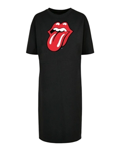 Короткое платье Organic Oversized Dress The Rolling Stones Zunge, черный F4nt4stic