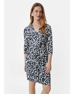 Короткое платье Kleid kurz, цвет Mehrfarbig-schwarz-weiß Comma,