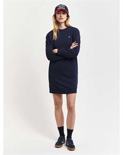 Короткое платье Sweatkleid, темно-синий Gant