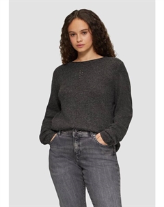 Пуловер Strickpullover langarm, черный Qs