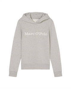 Толстовка Logo-Kapuzensweatshirt relaxed, цвет mid stone melange Marc o'polo
