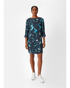 Короткое платье Kleid kurz, цвет Türkis-schwarz Comma,